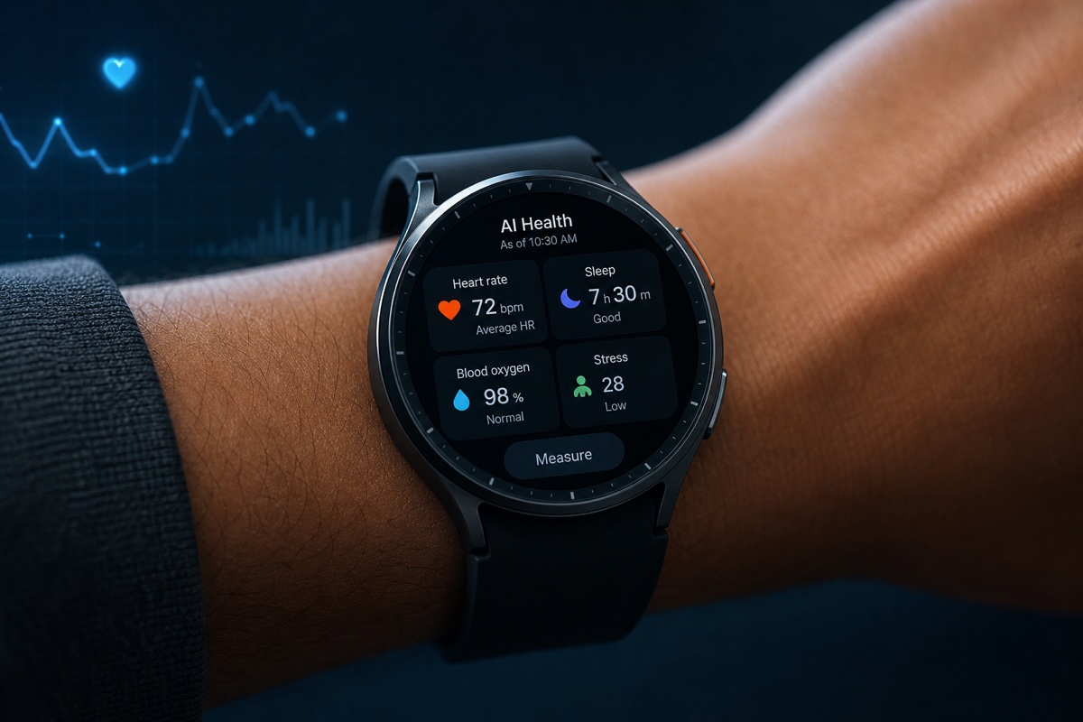 Galaxy WatchのAI健康モニタリング画面