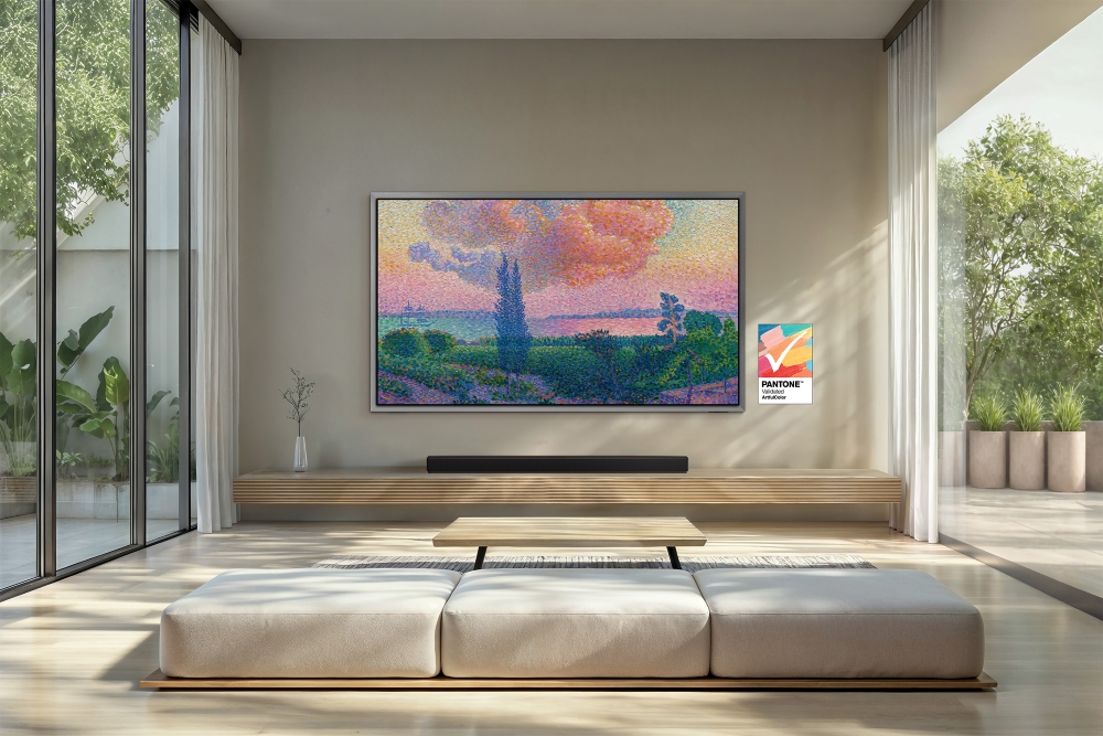 サムスン有機ELテレビとムンク美術館アートストア